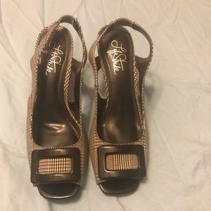 Life stride heels houndstooth print